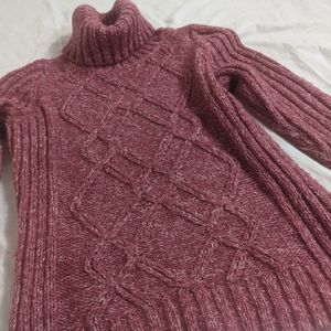 ⭐ St. John's Bay size L turtleneck pink/red